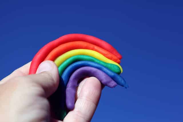 preschool assessment in the ealry years - rainbow from clay